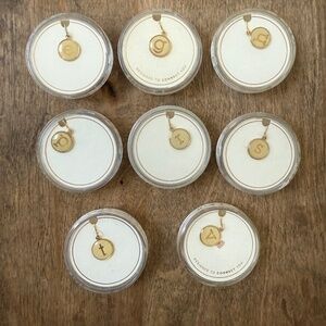 NWT Alex and Ani Chain Station 14KT Gold Plated .925 Silver Initial Charm & Hook